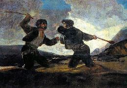 Duelo a Garrotazos de F. Goya
